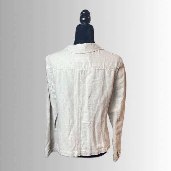 Caslon Linen/Cotton Blend Single Breast, Double Button, Casual Blazer, Sz Large - Picture 6 of 11